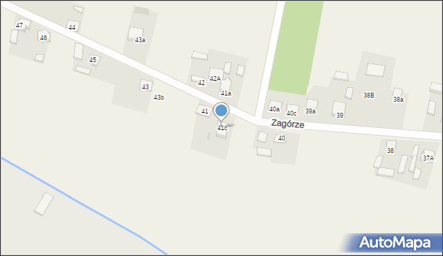 Zagórze, Zagórze, 41c, mapa Zagórze