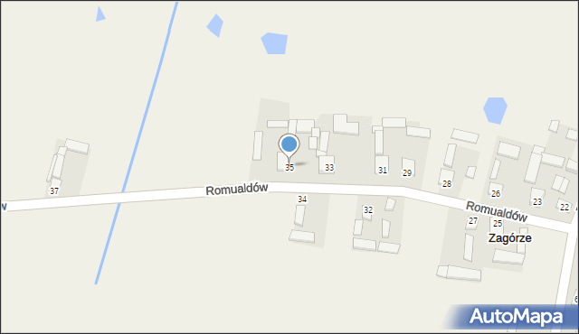 Zagórze, Zagórze, 35, mapa Zagórze