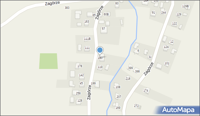 Zagórze, Zagórze, 180, mapa Zagórze