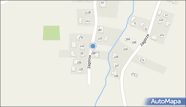 Zagórze, Zagórze, 199, mapa Zagórze