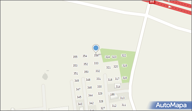 Zagórze, Zagórze, 334, mapa Zagórze