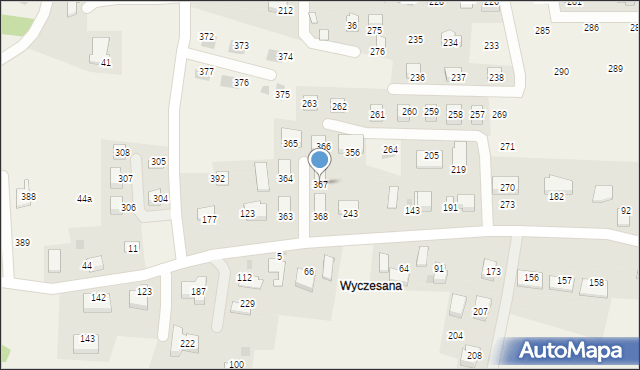 Zagórze, Zagórze, 367, mapa Zagórze