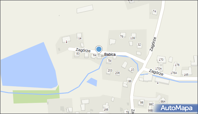 Zagórze, Zagórze, 85, mapa Zagórze