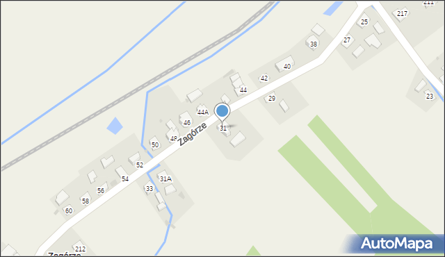 Zagórze, Zagórze, 31, mapa Zagórze