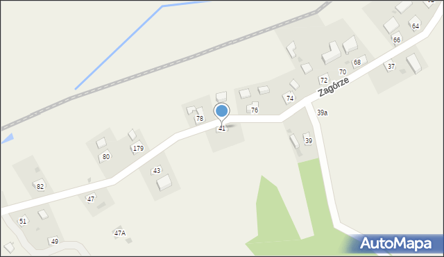 Zagórze, Zagórze, 41, mapa Zagórze