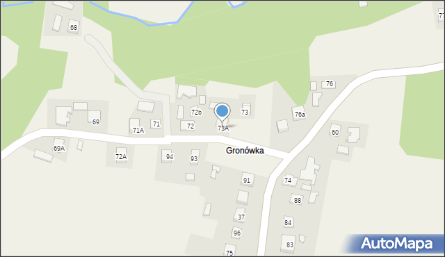 Zagórze, Zagórze, 73A, mapa Zagórze