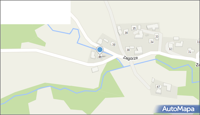 Zagórze, Zagórze, 86, mapa Zagórze