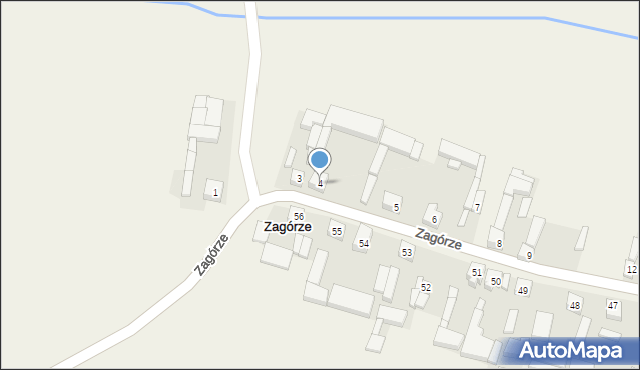 Zagórze, Zagórze, 4, mapa Zagórze