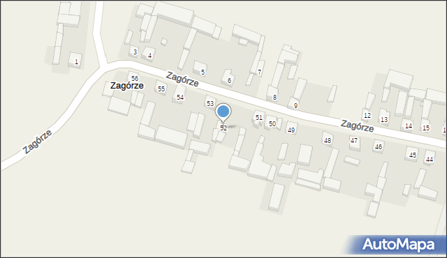 Zagórze, Zagórze, 52, mapa Zagórze