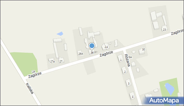 Zagórze, Zagórze, 26, mapa Zagórze