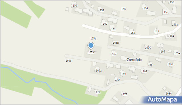Zagorzyce, Zagorzyce, 167a, mapa Zagorzyce