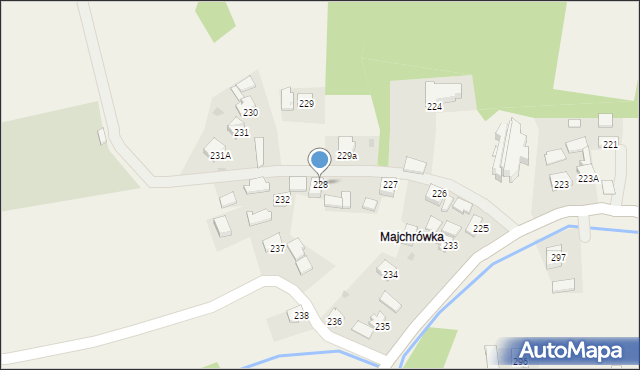Zagorzyce, Zagorzyce, 228, mapa Zagorzyce