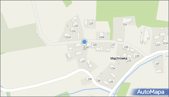 Zagorzyce, Zagorzyce, 232, mapa Zagorzyce