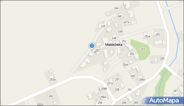 Zagorzyce, Zagorzyce, 252A, mapa Zagorzyce