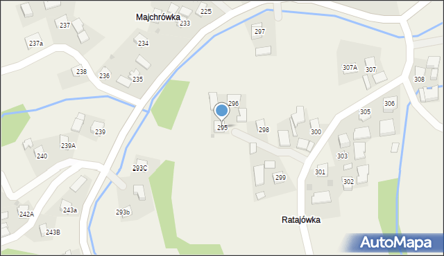 Zagorzyce, Zagorzyce, 295, mapa Zagorzyce