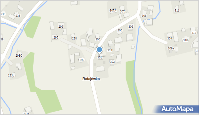 Zagorzyce, Zagorzyce, 301, mapa Zagorzyce