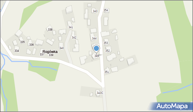 Zagorzyce, Zagorzyce, 349, mapa Zagorzyce