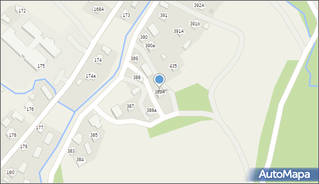 Zagorzyce, Zagorzyce, 389A, mapa Zagorzyce