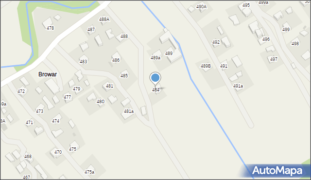 Zagorzyce, Zagorzyce, 484, mapa Zagorzyce