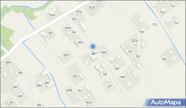 Zagorzyce, Zagorzyce, 495, mapa Zagorzyce