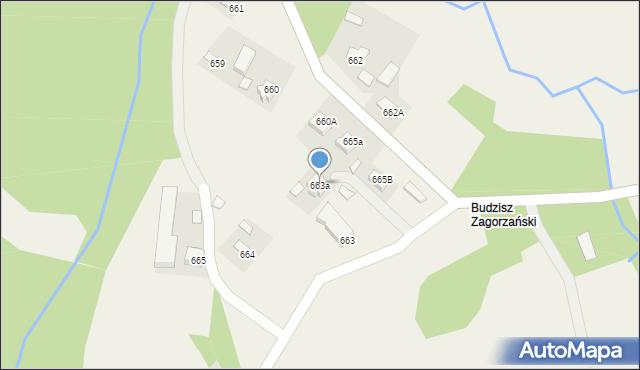 Zagorzyce, Zagorzyce, 663a, mapa Zagorzyce