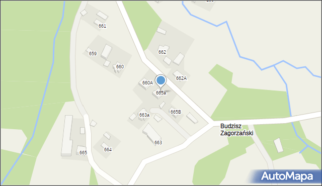 Zagorzyce, Zagorzyce, 665a, mapa Zagorzyce