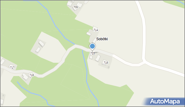 Zagorzyce, Zagorzyce, 715, mapa Zagorzyce