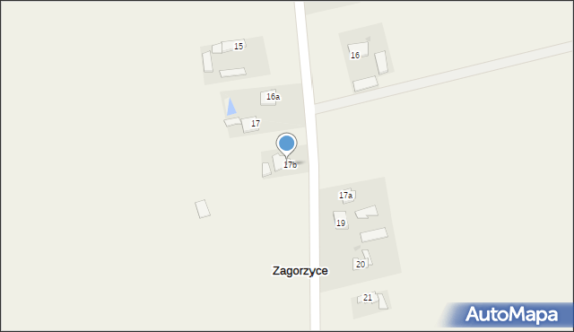 Zagorzyce, Zagorzyce, 18, mapa Zagorzyce