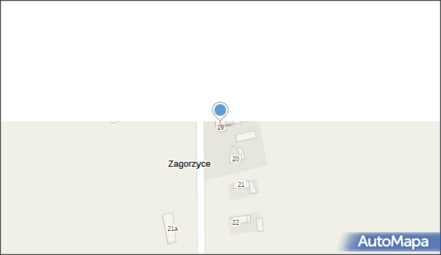 Zagorzyce, Zagorzyce, 19, mapa Zagorzyce