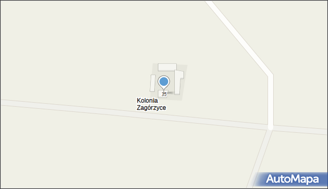 Zagorzyce, Zagorzyce, 35, mapa Zagorzyce