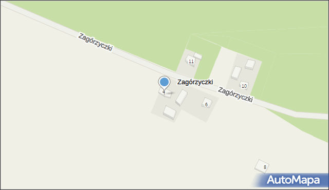 Zagórzyczki, Zagórzyczki, 5, mapa Zagórzyczki