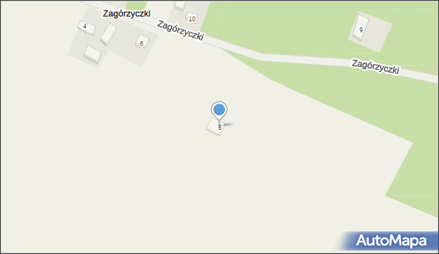 Zagórzyczki, Zagórzyczki, 8, mapa Zagórzyczki