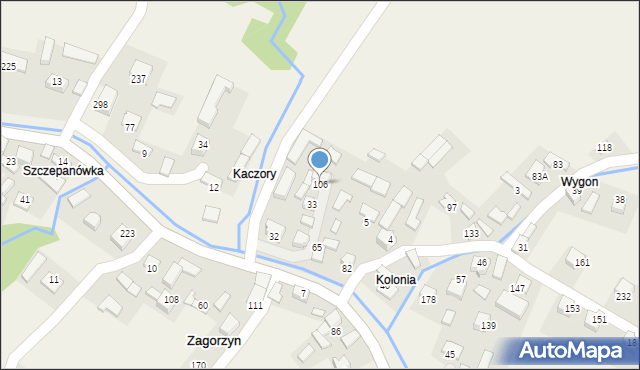 Zagorzyn, Zagorzyn, 106, mapa Zagorzyn