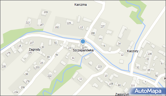 Zagorzyn, Zagorzyn, 14, mapa Zagorzyn