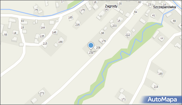 Zagorzyn, Zagorzyn, 234, mapa Zagorzyn