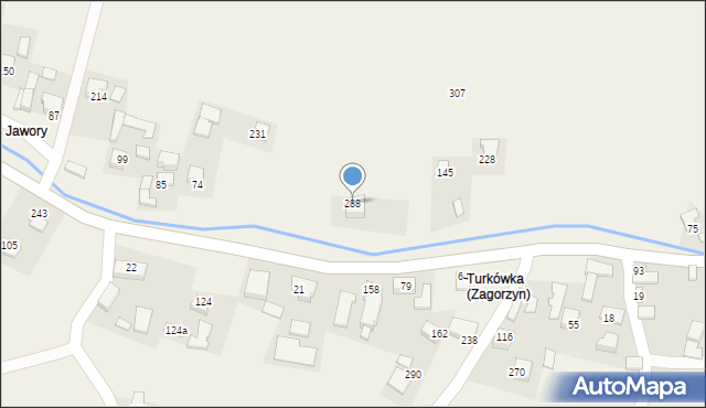 Zagorzyn, Zagorzyn, 288, mapa Zagorzyn