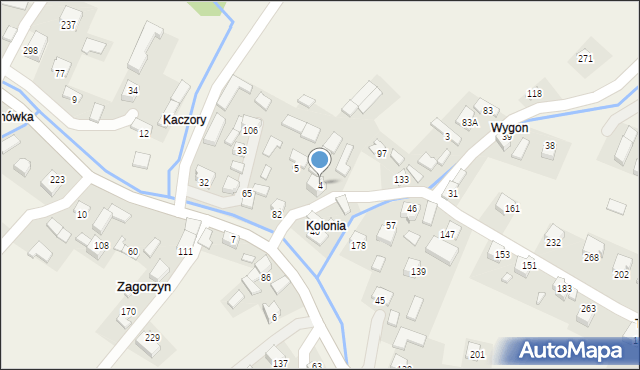 Zagorzyn, Zagorzyn, 4, mapa Zagorzyn