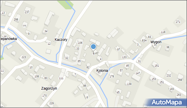 Zagorzyn, Zagorzyn, 5, mapa Zagorzyn