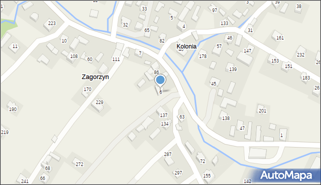 Zagorzyn, Zagorzyn, 6, mapa Zagorzyn