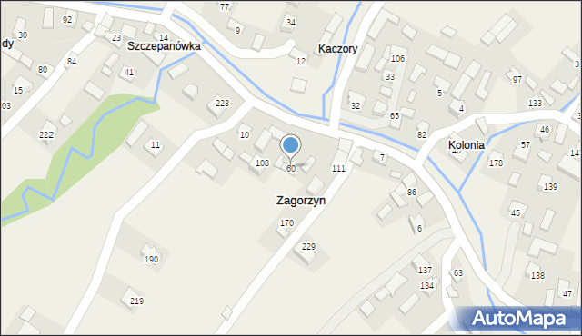 Zagorzyn, Zagorzyn, 60, mapa Zagorzyn