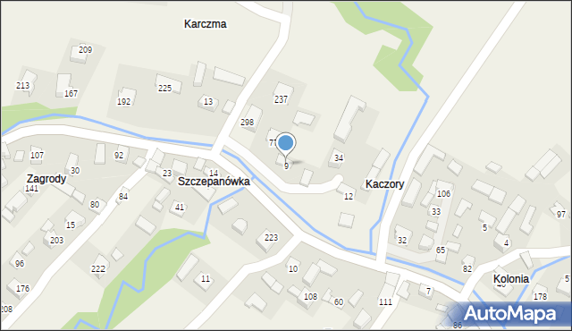 Zagorzyn, Zagorzyn, 9, mapa Zagorzyn