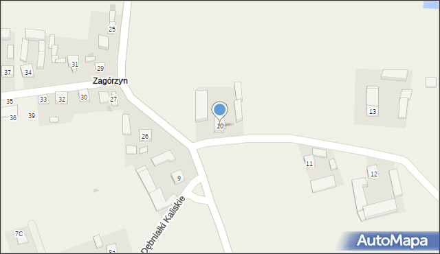 Zagorzyn, Zagorzyn, 10, mapa Zagorzyn