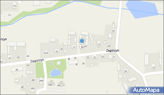 Zagorzyn, Zagorzyn, 34, mapa Zagorzyn