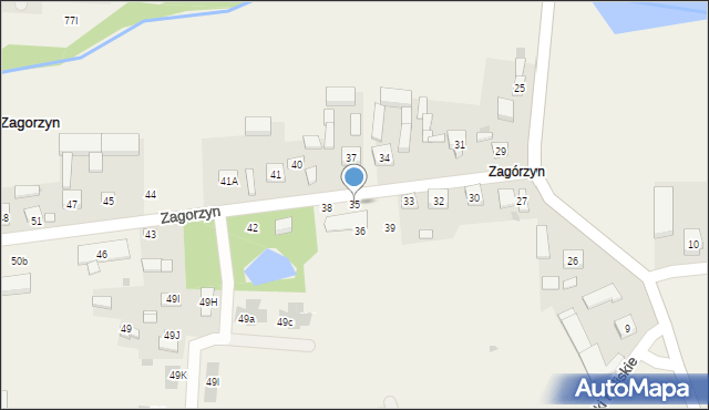 Zagorzyn, Zagorzyn, 35, mapa Zagorzyn