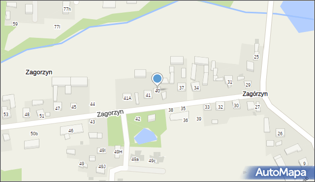 Zagorzyn, Zagorzyn, 40, mapa Zagorzyn