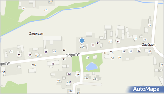 Zagorzyn, Zagorzyn, 41A, mapa Zagorzyn