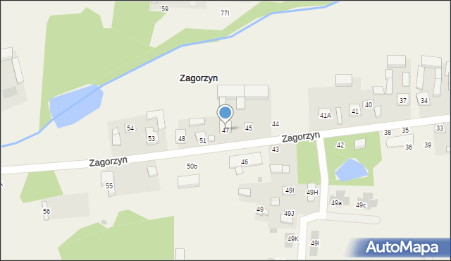 Zagorzyn, Zagorzyn, 47, mapa Zagorzyn