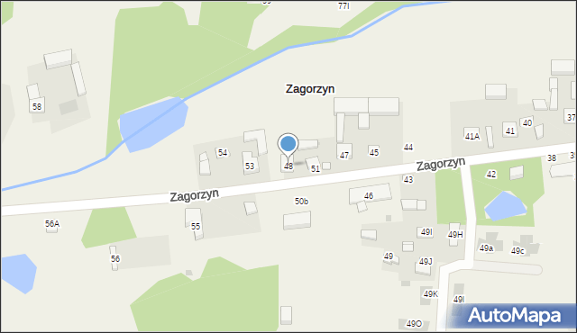 Zagorzyn, Zagorzyn, 48, mapa Zagorzyn