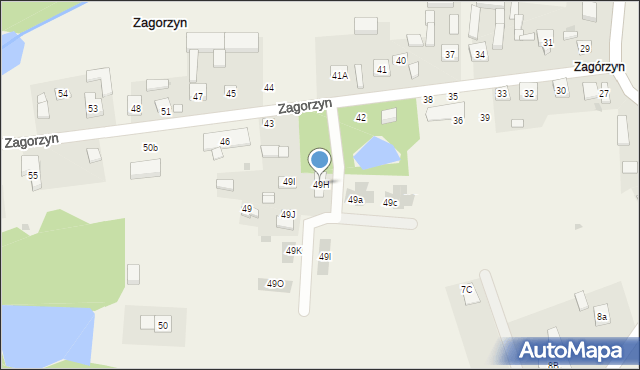 Zagorzyn, Zagorzyn, 49H, mapa Zagorzyn