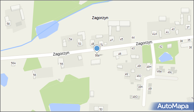 Zagorzyn, Zagorzyn, 50b, mapa Zagorzyn